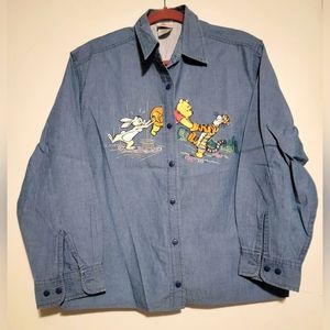 Disney Vintage Pooh Embroidered Shirt